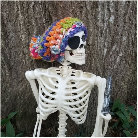 Chunky Crochet Slouchy Boho Beanie w/ Pom Coral Pink Hat - Winter Fall Spring - Picture 11 of 12